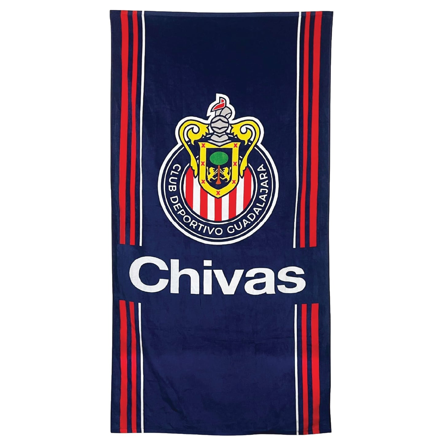 Chivas Officially Licensed Oversize Beach Towel | XL 34" x 64" | Soft, Absorbent & Vibrant Team Colors