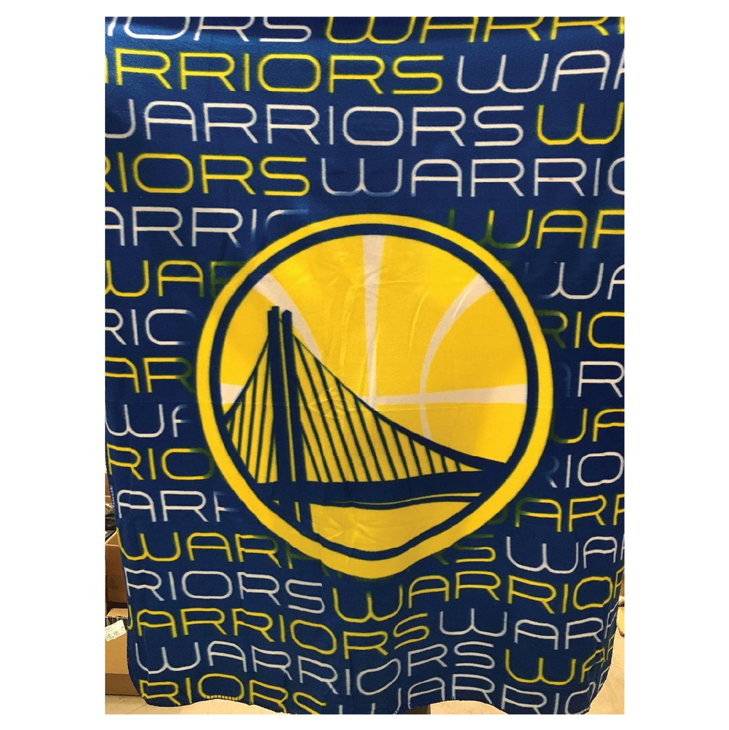 NBA Golden State Warriors Licensed Classic Comfy Fleece Throw Blanket 50x60