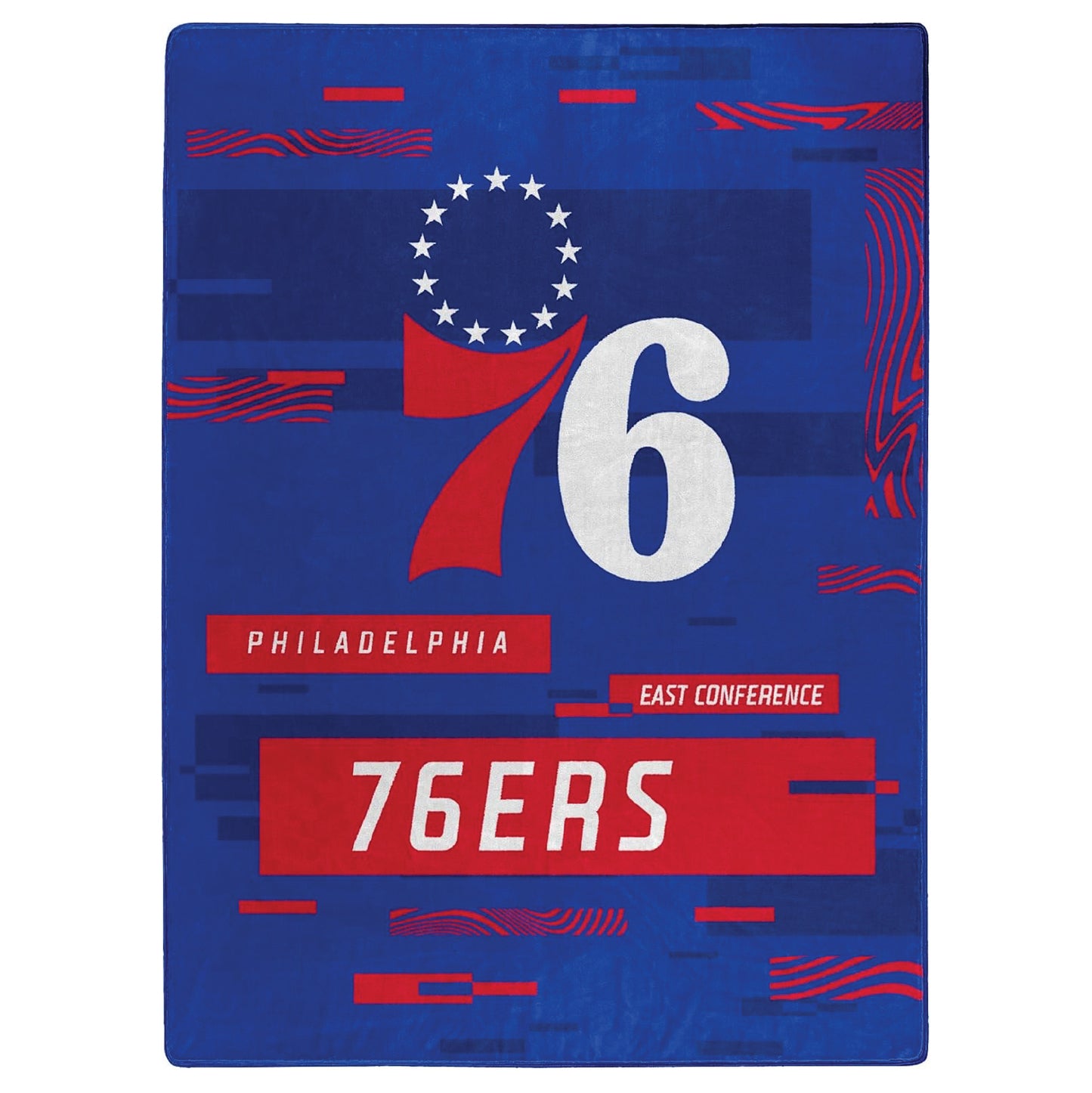 NORTHWEST The Company NBA Philadelphia 76ers Digitize Raschel Throw Blanket, 60" x 80", Team Colors