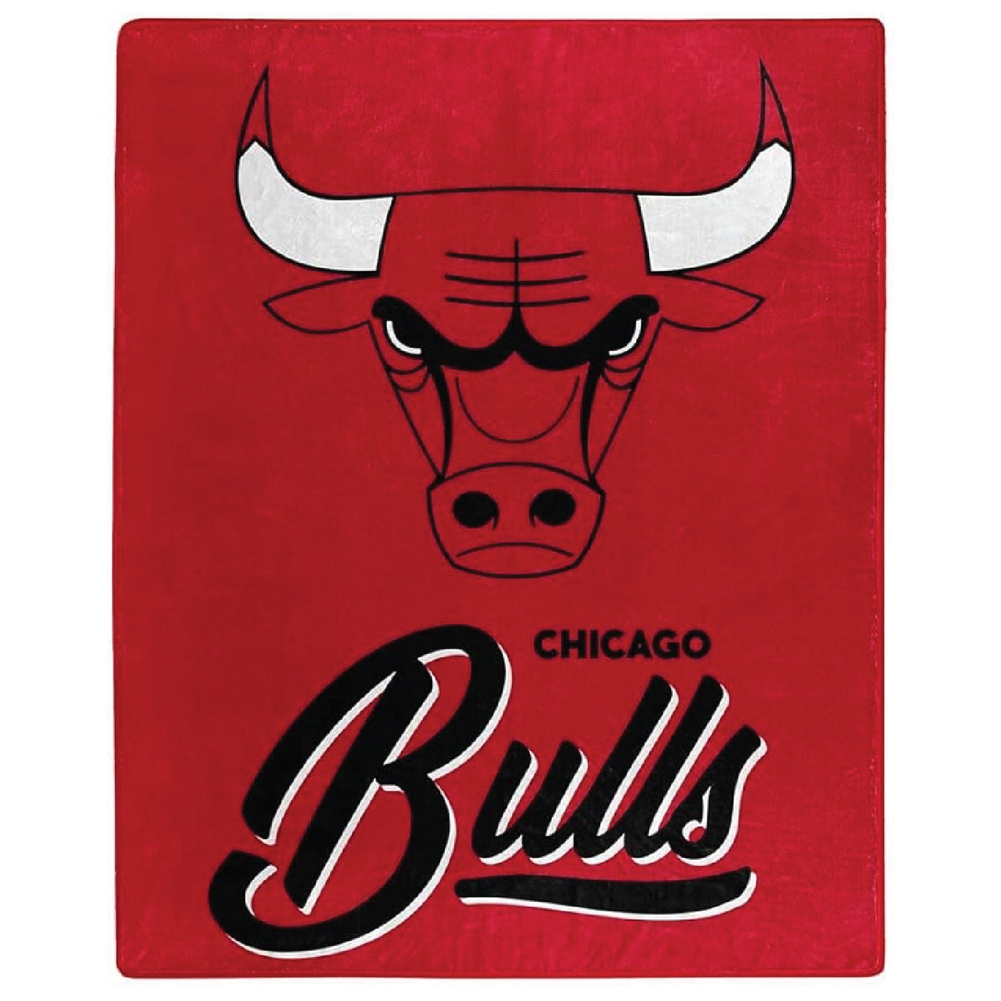Northwest NBA Chicago Bulls Unisex-Adult Raschel Throw Blanket, 50" x 60", Signature