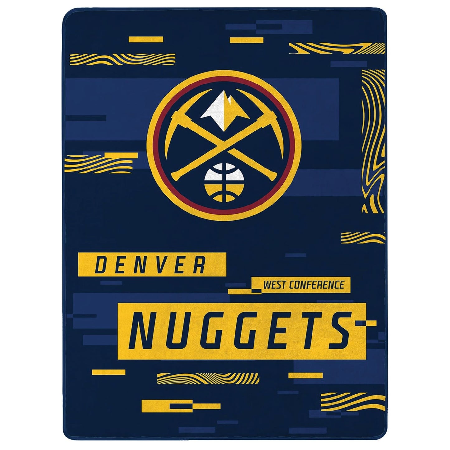 Northwest NBA Denver Nuggets Raschel Throw Blanket, 60" x 80", Digitize