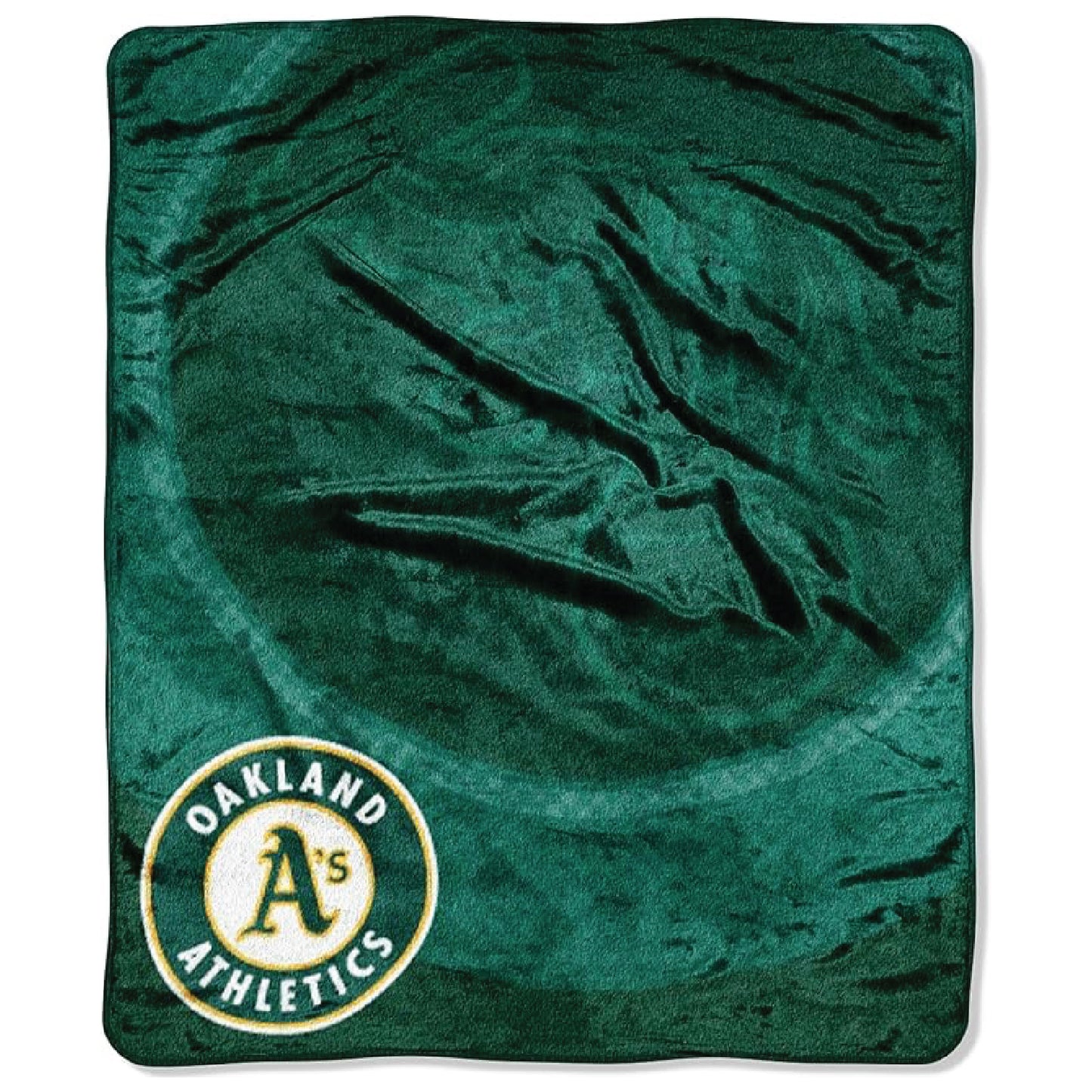 The Northwest Company MLB Oakland Athletics Raschel Throw Blanket, 50" x 60", Retro