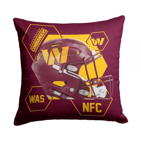 NFL Washington Commanders Velvet Plush 18x18" CUSHION