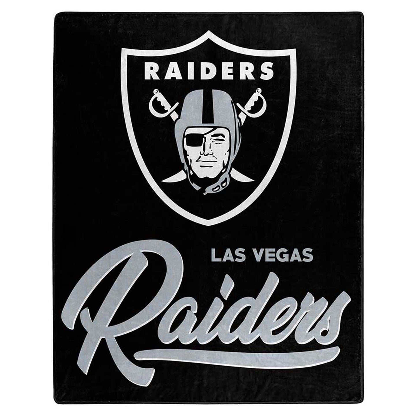 NFL Raiders 50x60" Thick Plush Throw Blanket