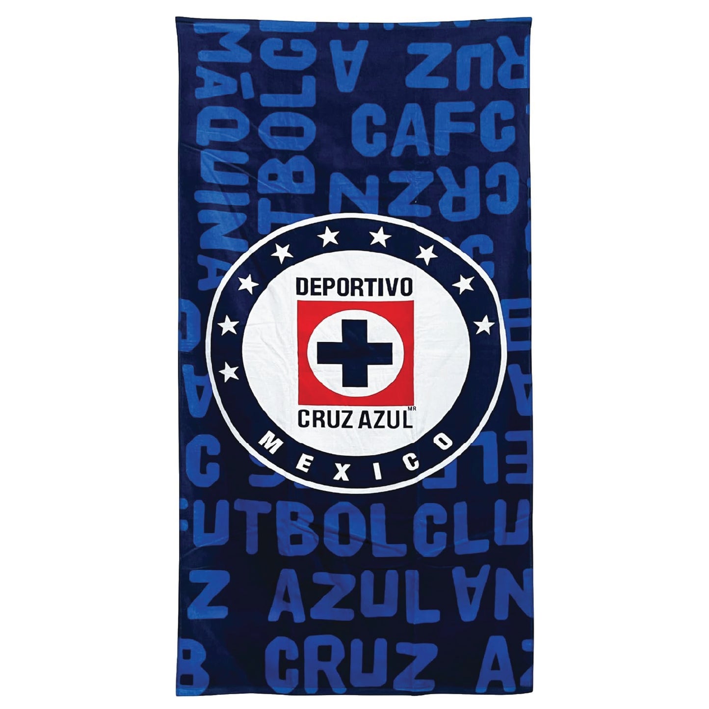 Cruz Azul Officially Licensed Beach Towel | Large 30" x 60" | Soft, Absorbent & Vibrant Team Colors