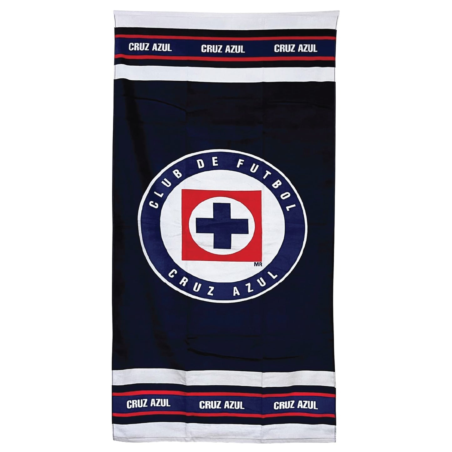 Cruz Azul Officially Licensed Beach Towel | Large 30" x 60" | Soft, Absorbent & Vibrant Team Colors