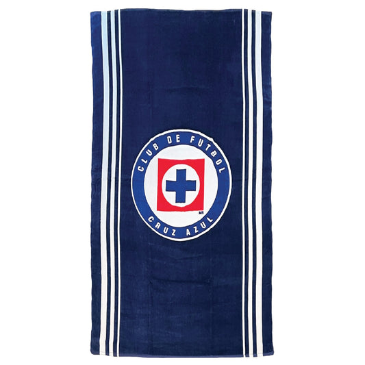 Cruz Azul Officially Licensed Oversize Beach Towel | XL 34" x 64" | Soft, Absorbent & Vibrant Team Colors