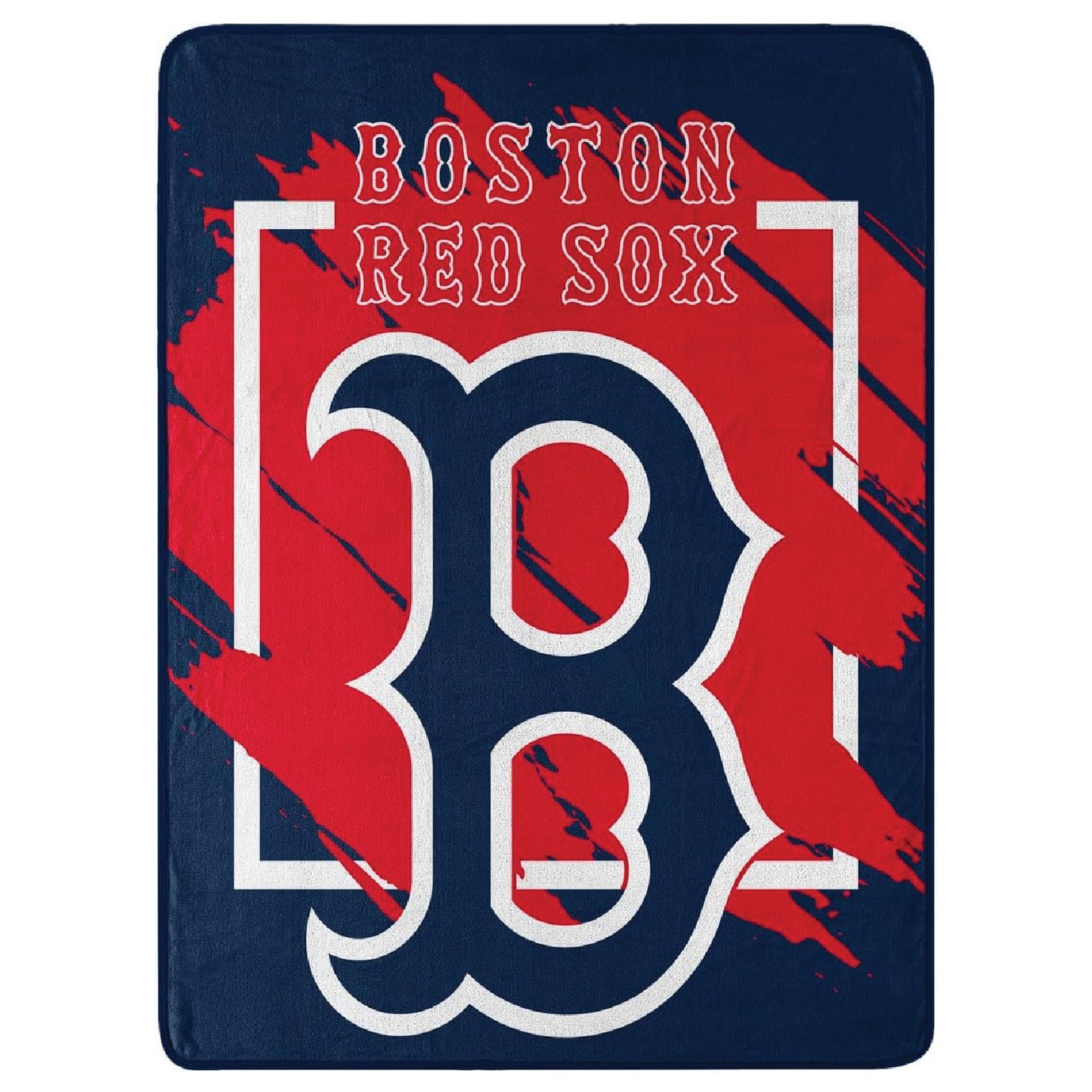 NORTHWEST ENTERPRISES MLB 46x60 Dimensional Design Micro Raschel Throw Blanket (Boston Red Sox)