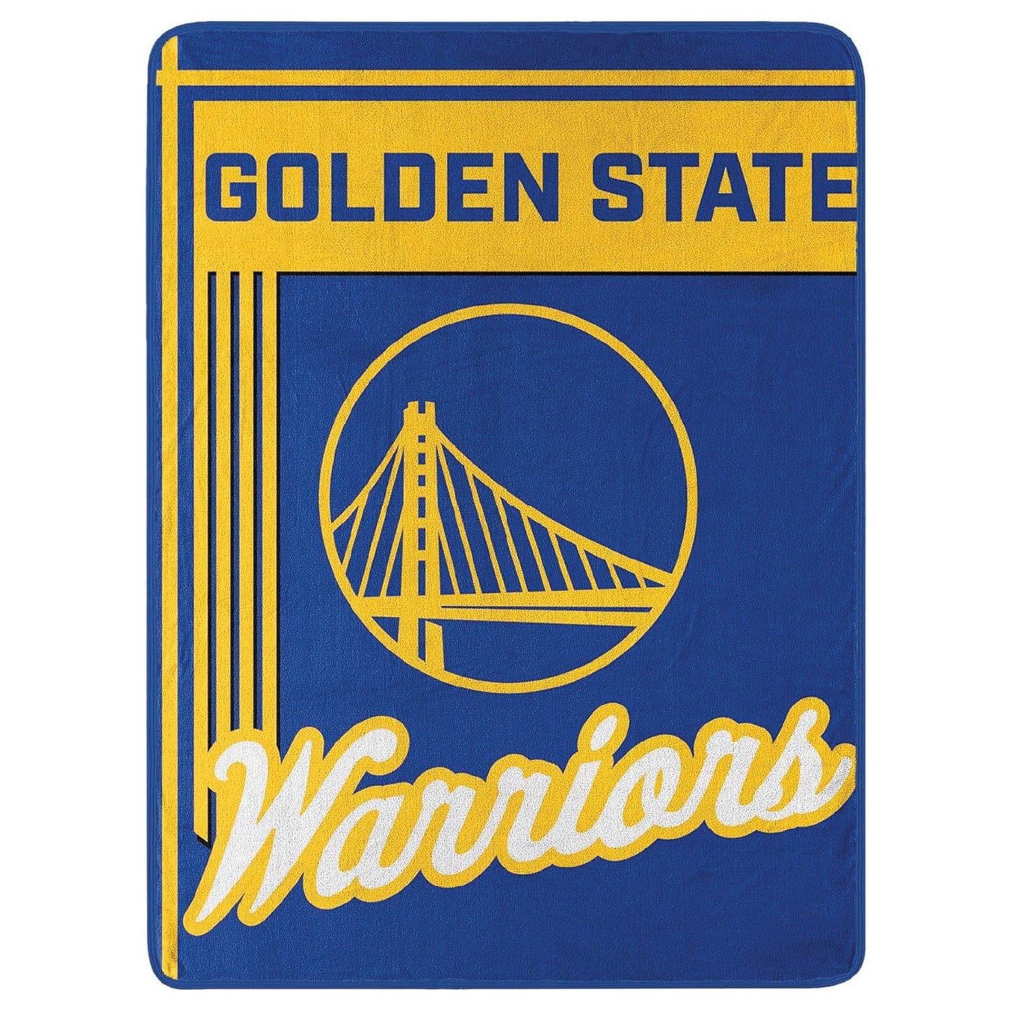 NORTHWEST Golden State Warriors NBA Officially Licensed 46″×60″ Microfiber Throw Blanket