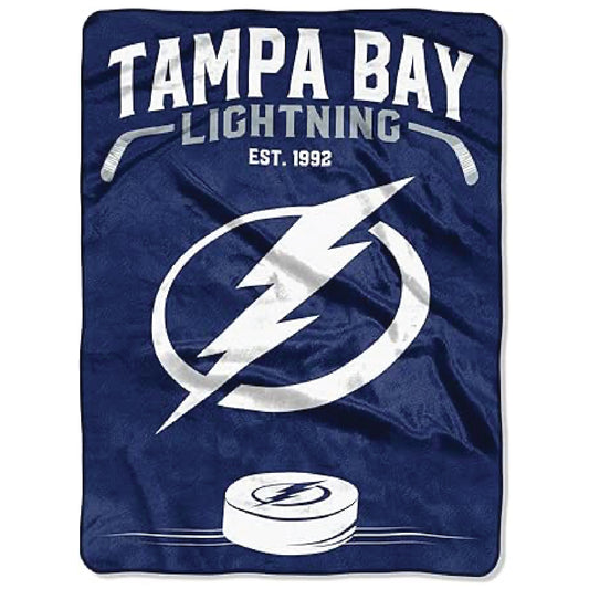 Northwest Company NHL Tampa Bay Lightning Raschel Throw Blanket, 60" x 80", Inspired