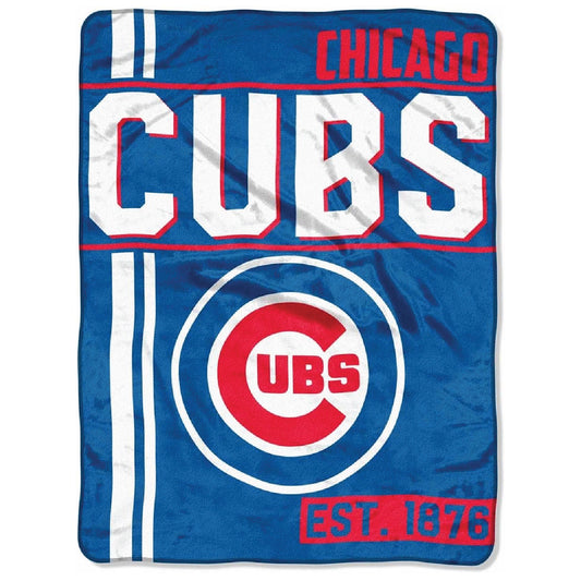 Northwest MLB Chicago Cubs Super Plush Throw Blanket (D132) 46" x 60"