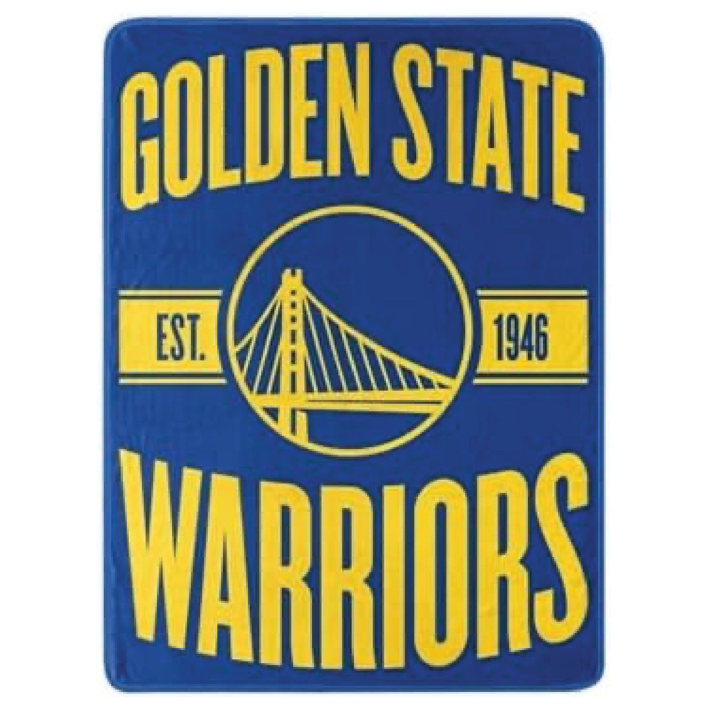 Northwest NBA Golden State Warriors Micro Raschel Throw Blanket, 46" x 60", Clear Out