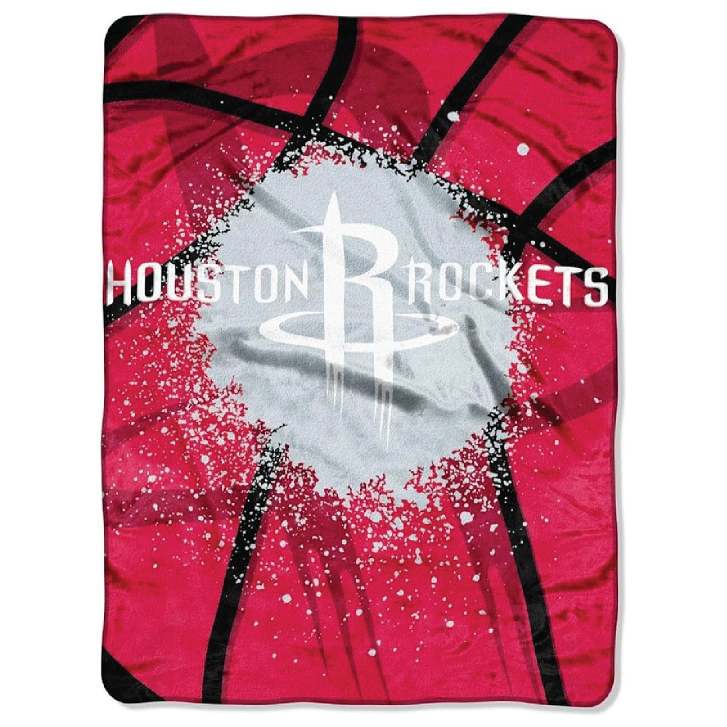 Northwest NBA Houston Rockets Unisex-Adult Raschel Throw Blanket, 60" x 80", Shadow Play