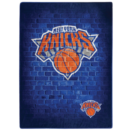 Northwest NBA New York Knicks Raschel Throw Blanket, 60" x 80", Street