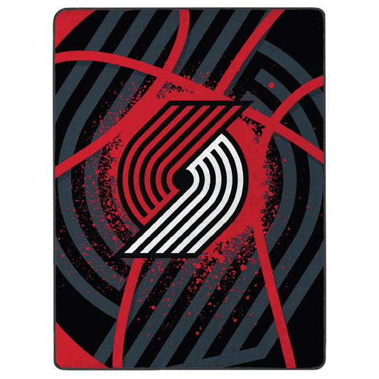 Northwest NBA Portland Trail Blazers Unisex-Adult Raschel Throw Blanket, 60" x 80", Shadow Play