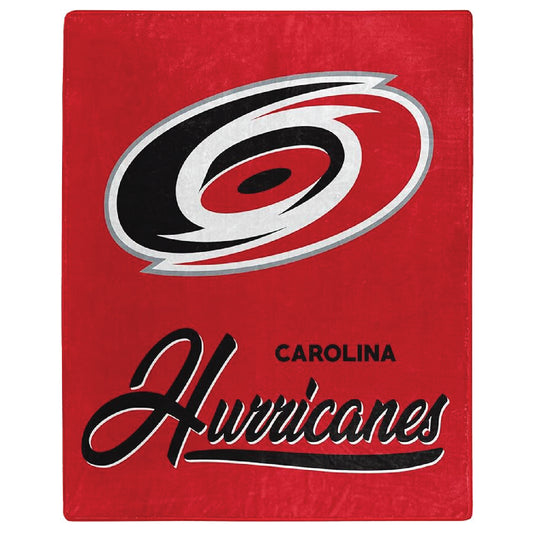Northwest NHL Carolina Hurricanes Unisex-Adult Raschel Throw Blanket, 50" x 60", Signature