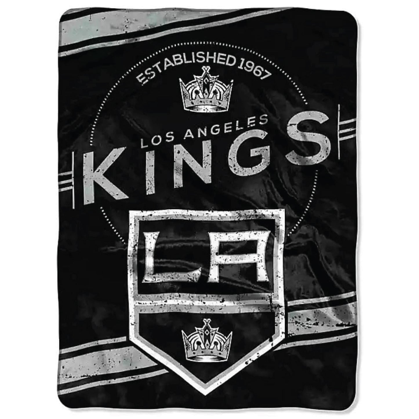 Northwest NHL Los Angeles Kings Unisex-Adult Raschel Throw Blanket, 60" x 80", Stamp