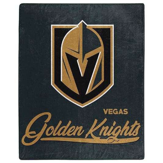 Northwest NHL Vegas Golden Knights Unisex-Adult Raschel Throw Blanket, 50" x 60", Signature