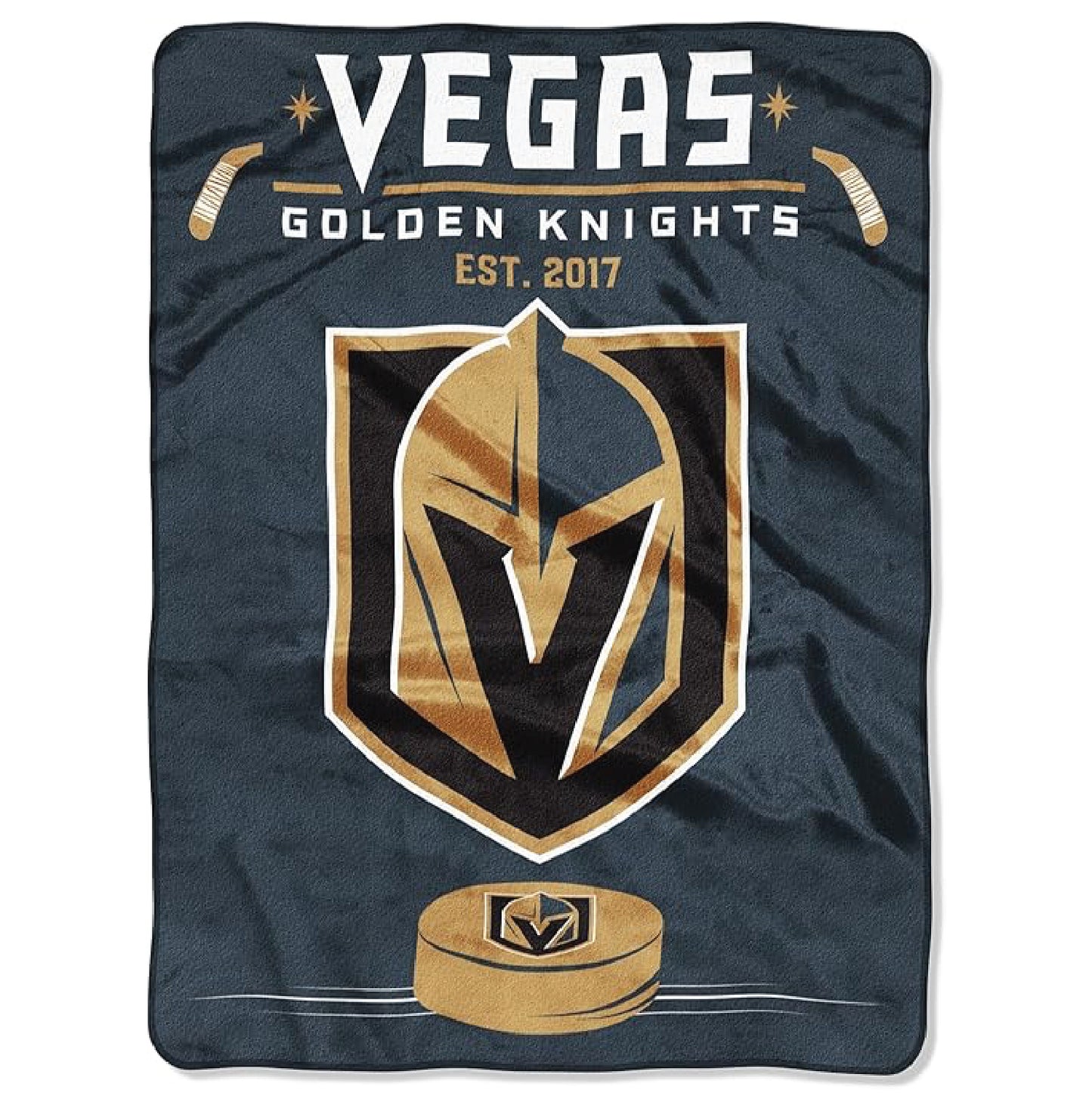 Northwest NHL Vegas Golden Knights Unisex-Adult Raschel Throw Blanket, 60" x 80", Inspired