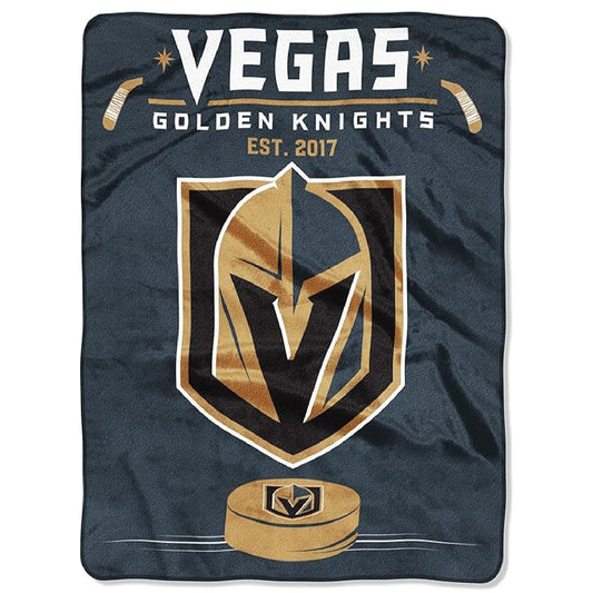 Northwest NHL Vegas Golden Knights Unisex-Adult Raschel Throw Blanket, 60" x 80", Inspired