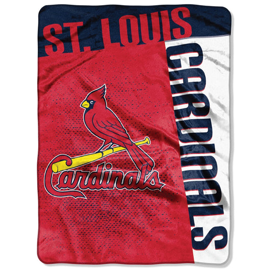 The Northwest Company MLB St. Louis Cardinals Raschel Throw Blanket, 60" x 80", Strike