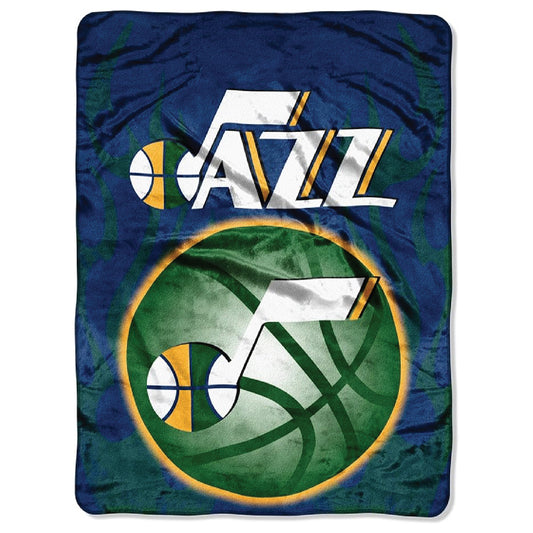 The Northwest Company NBA Utah Jazz Raschel Throw Blanket, 60" x 80", Hot Shot