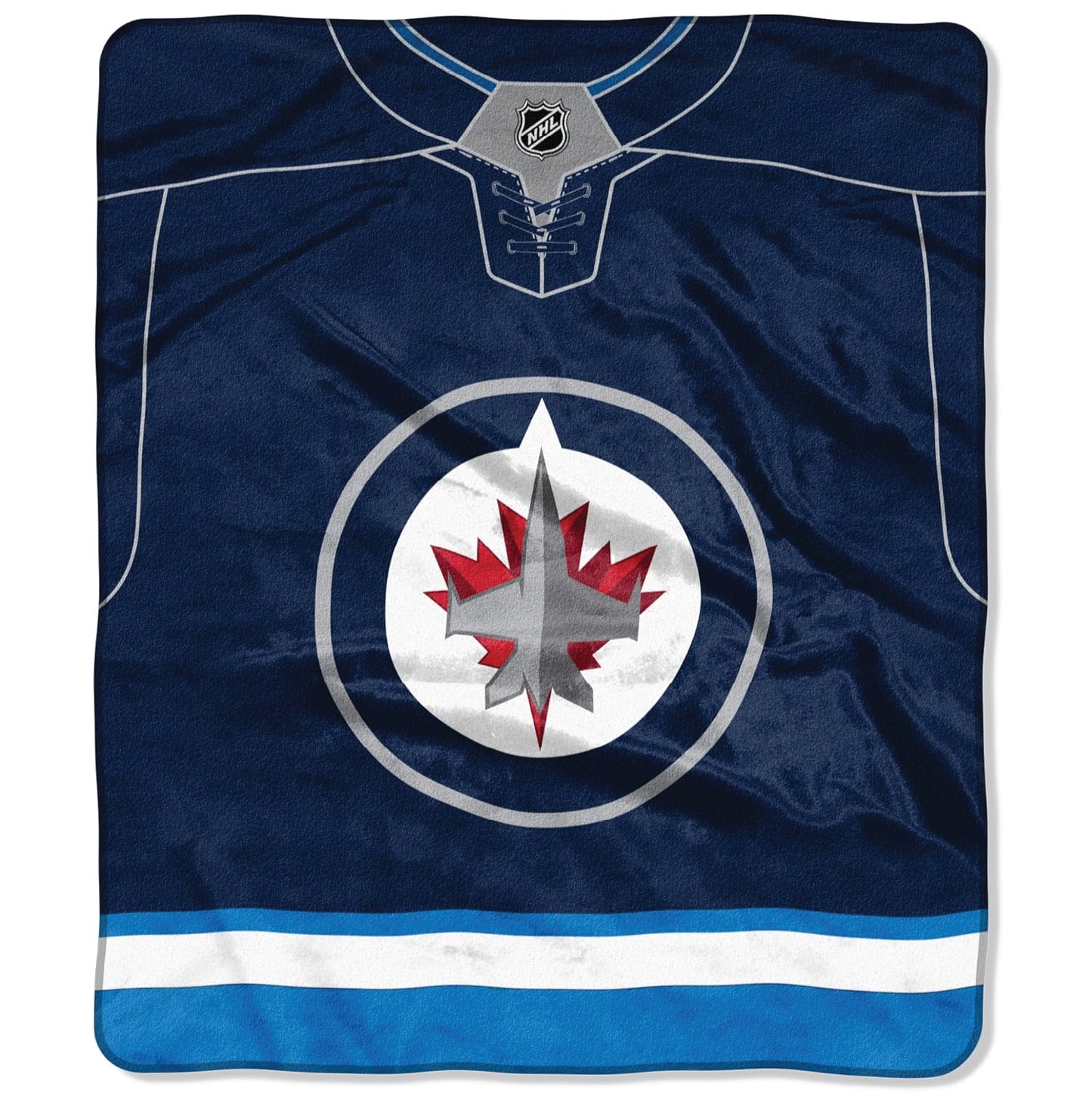 The Northwest Company NHL Winnipeg Jets Raschel Throw Blanket, 50" x 60", Jersey